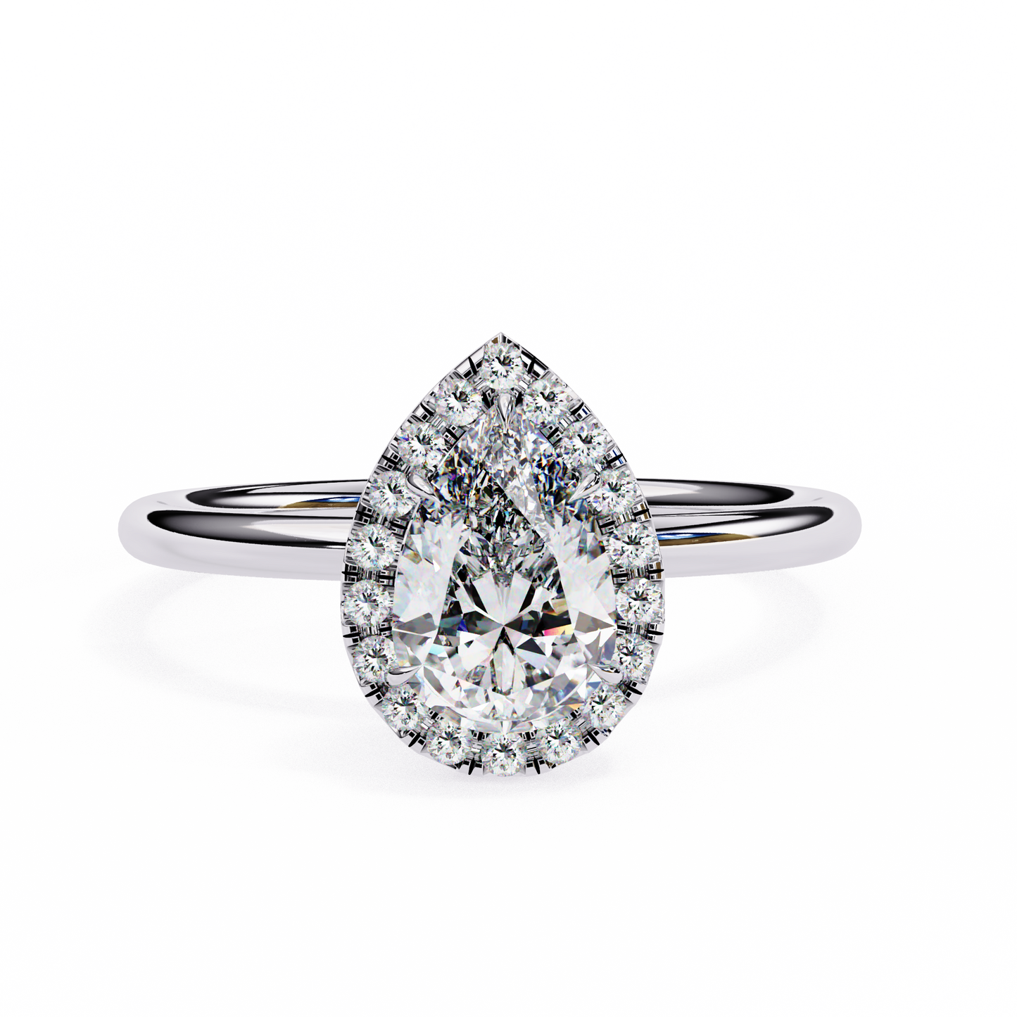 2.00 CT Pear Cut Diamond Engagement Ring - Ulight Jewels