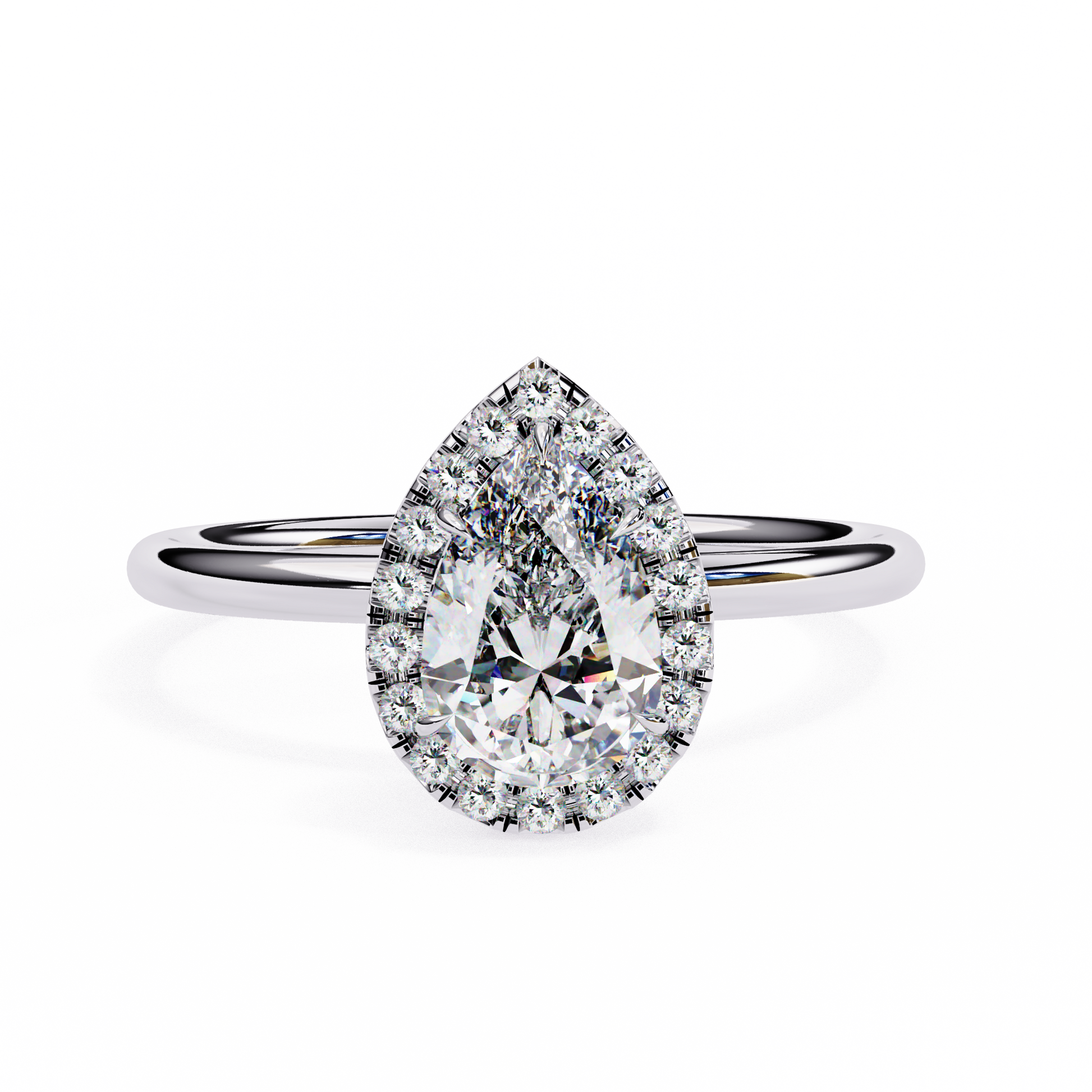 2.00 CT Pear Cut Diamond Engagement Ring - Ulight Jewels