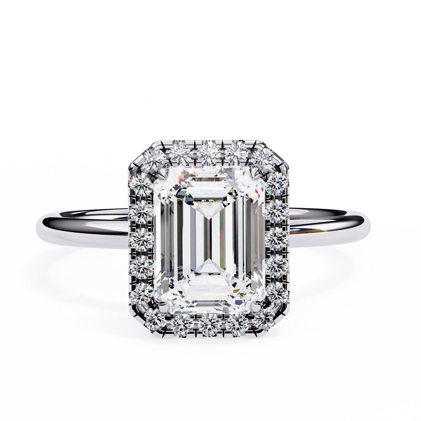 1.75 CT Emerald Cut Diamond Engagement Ring - Ulight Jewels