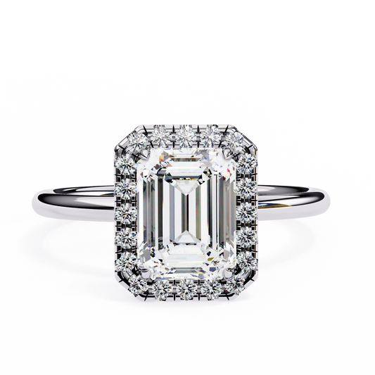 1.75 CT Emerald Cut Diamond Engagement Ring - Ulight Jewels