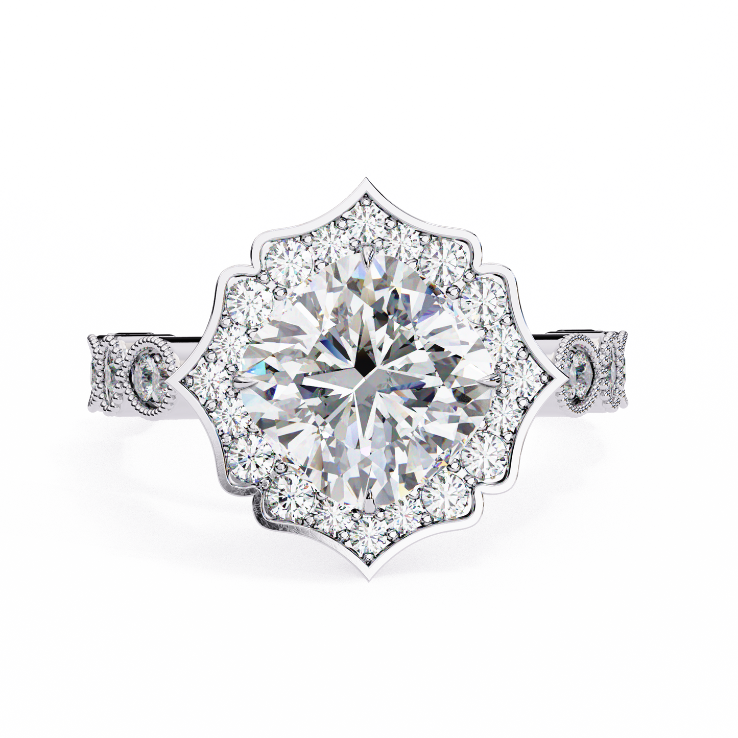 2.50 CT Cushion Cut Diamond Engagement Ring - Ulight Jewels