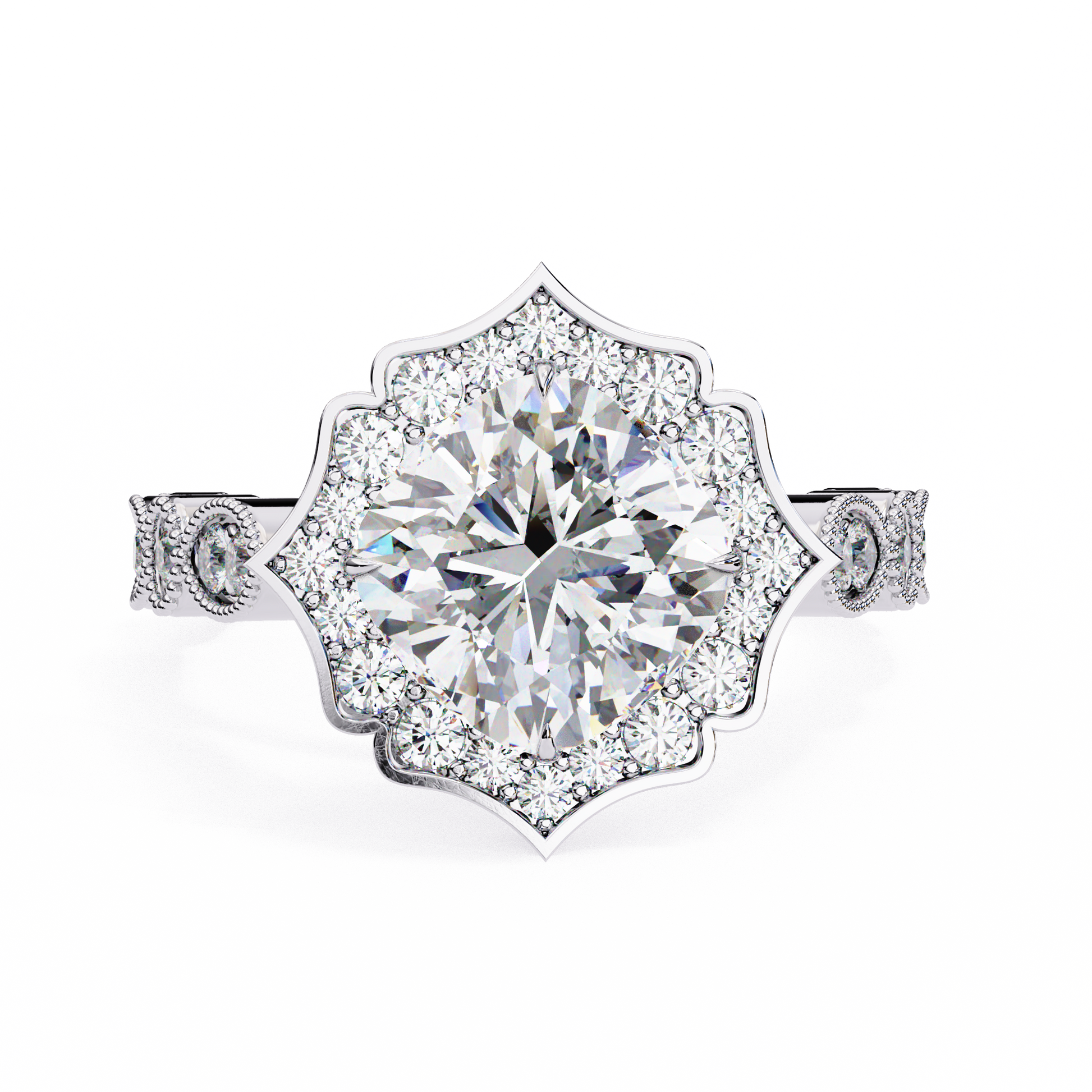 2.50 CT Cushion Cut Diamond Engagement Ring - Ulight Jewels