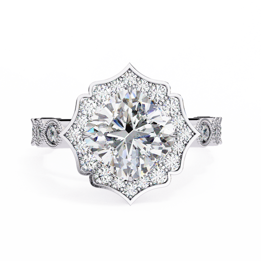 2.50 CT Cushion Cut Diamond Engagement Ring - Ulight Jewels