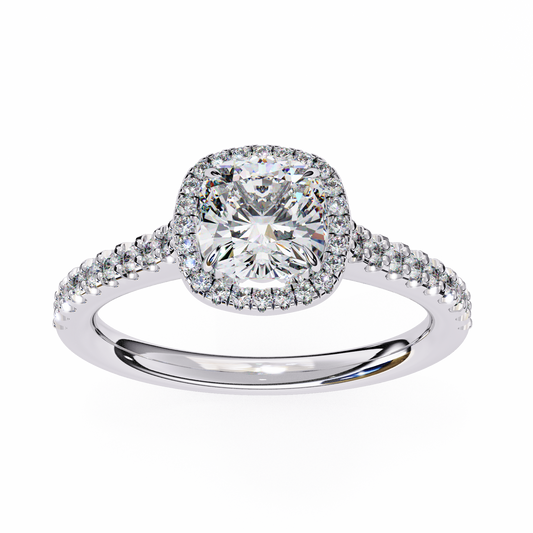 2.00 CT Cushion Cut Diamond Engagement Ring - Ulight Jewels