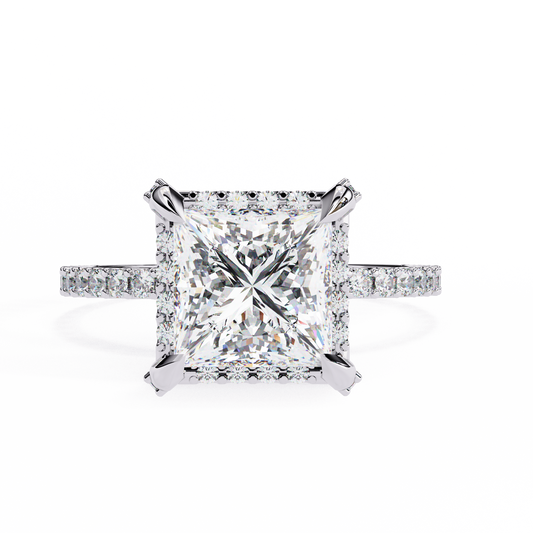 2.00 CT Princess Cut Diamond Engagement Ring - Ulight Jewels