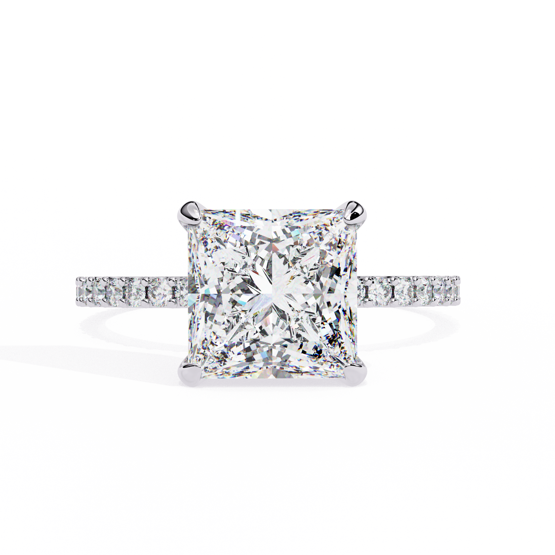 2.50 CT Princess Cut Diamond Wedding Rings - Ulight Jewels