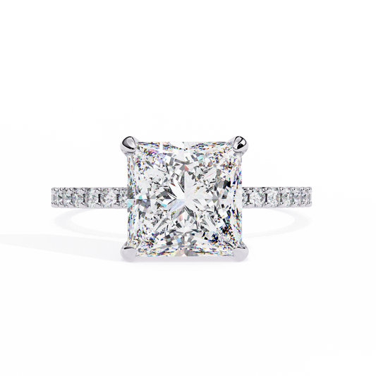 2.50 CT Princess Cut Diamond Wedding Rings - Ulight Jewels