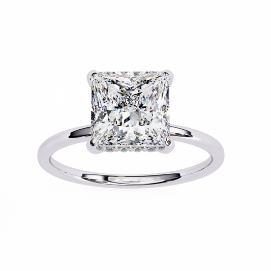 2.50 CT Princess Cut Diamond Engagement Ring - Ulight Jewels