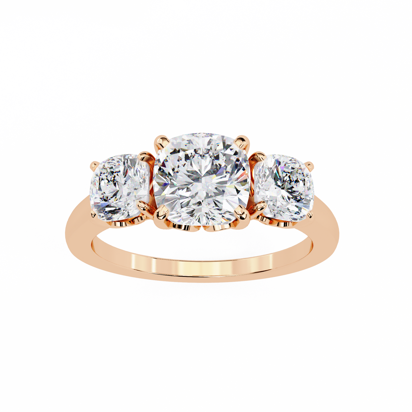 2.50 CT  Cushion  Cut Diamond Engagement Ring