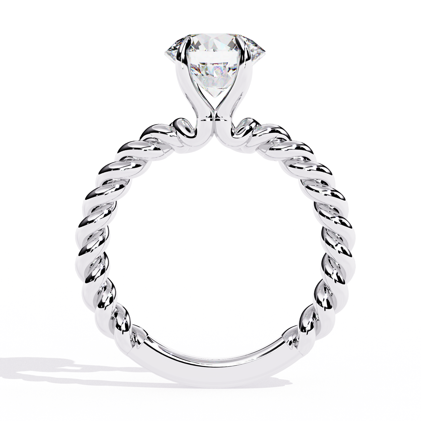 2.00 CT  Round  Cut Diamond Engagement Ring