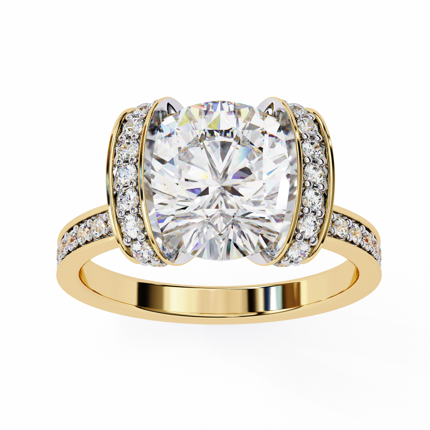 3.00 CT Round Cut Diamond Engagement Ring