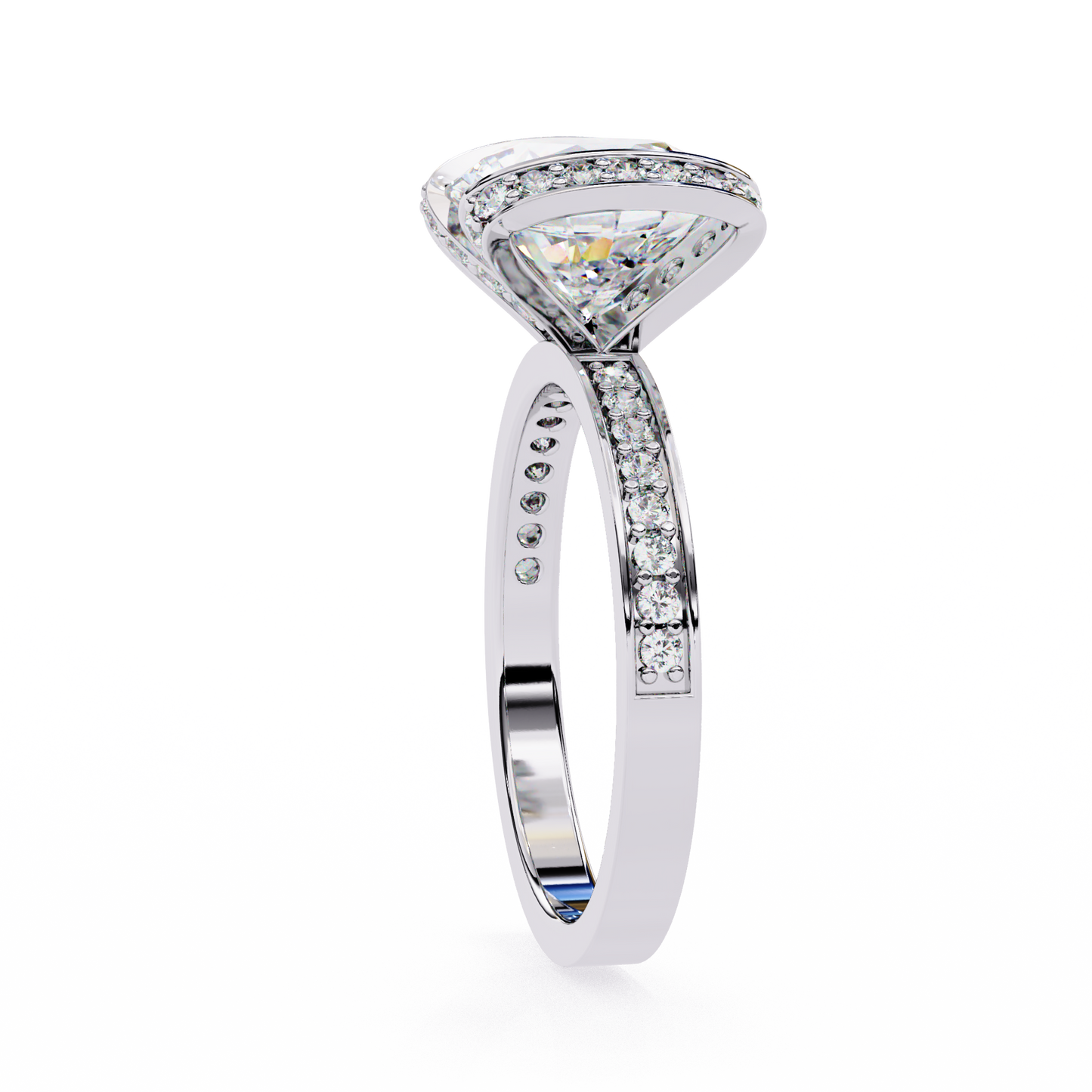 3.00 CT Round Cut Diamond Engagement Ring