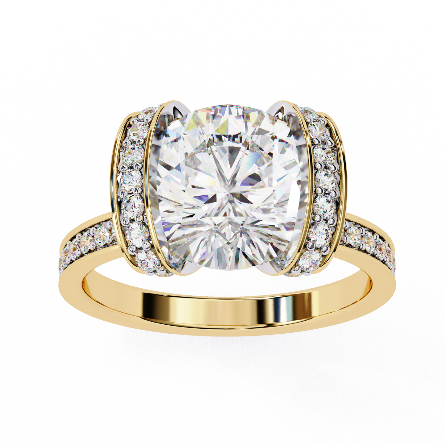 3.00 CT Round Cut Diamond Engagement Ring