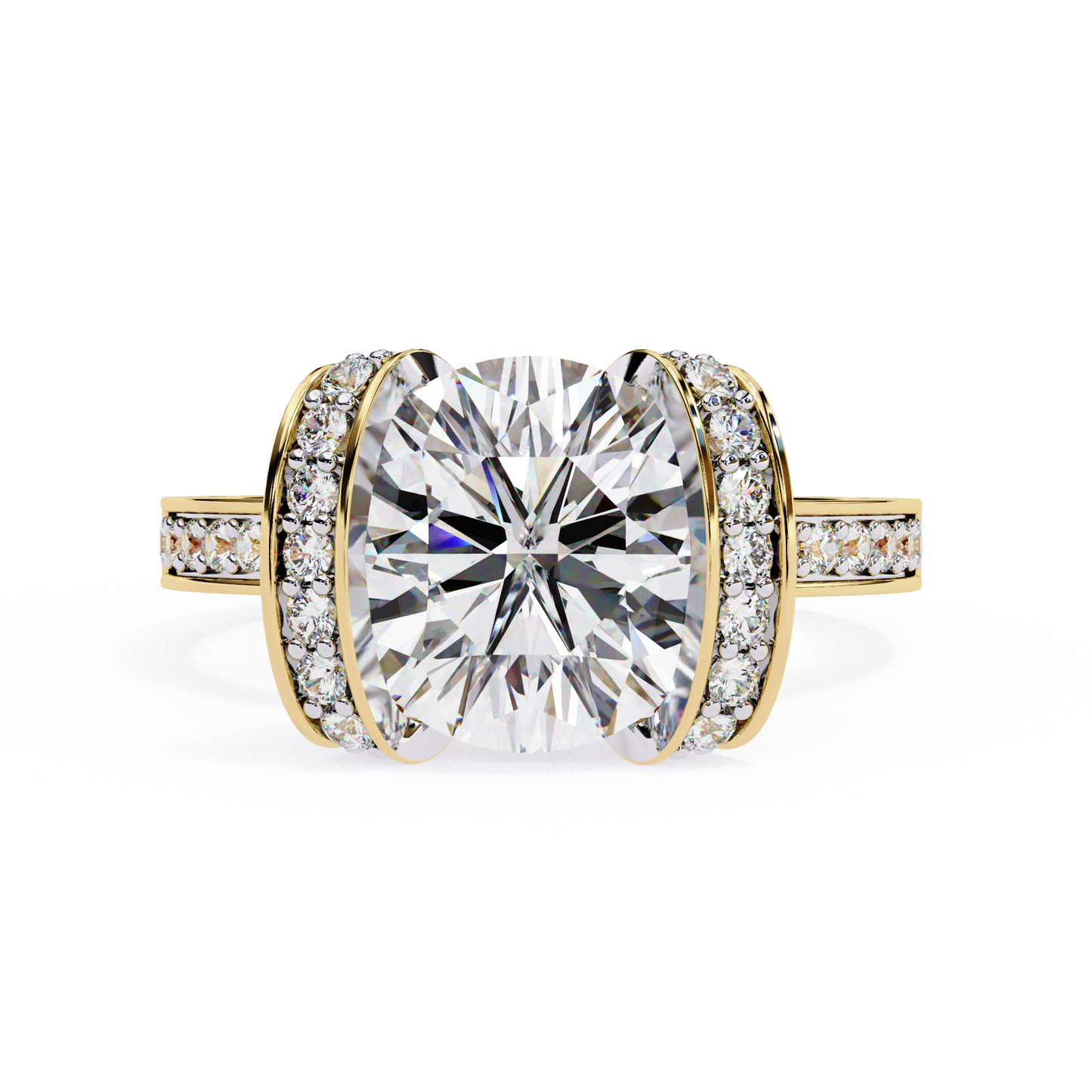 3.00 CT Round Cut Diamond Engagement Ring