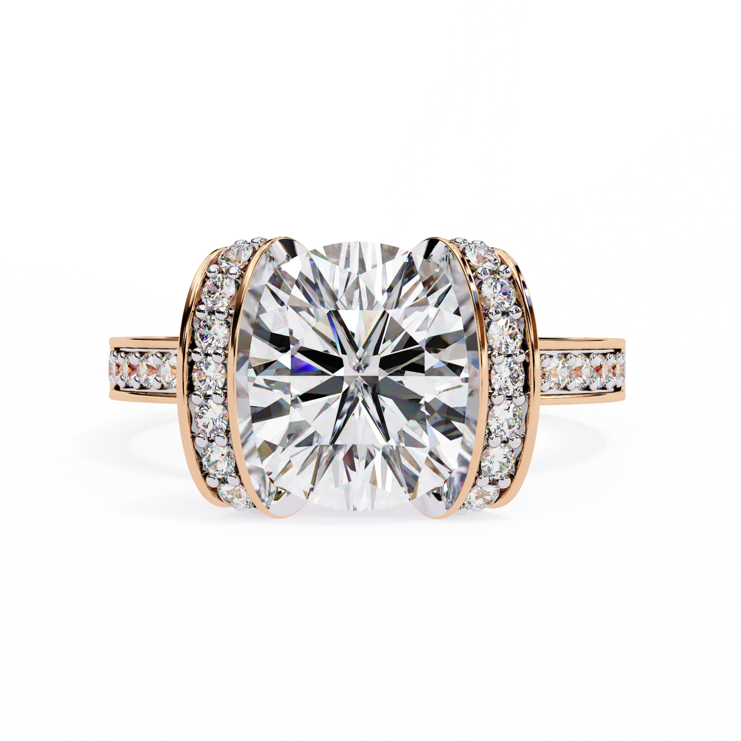 3.00 CT Round Cut Diamond Engagement Ring