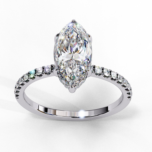 1.50  CT Marquise Cut Diamond Wedding Rings - Ulight Jewels