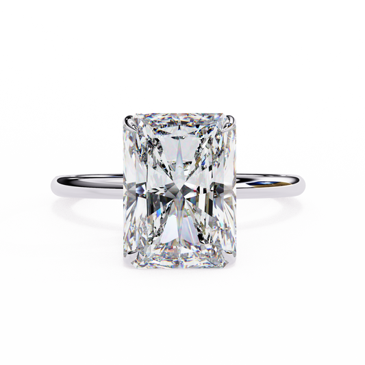 2.50  CT Radiant  Cut  Diamond Wedding Rings - Ulight Jewels