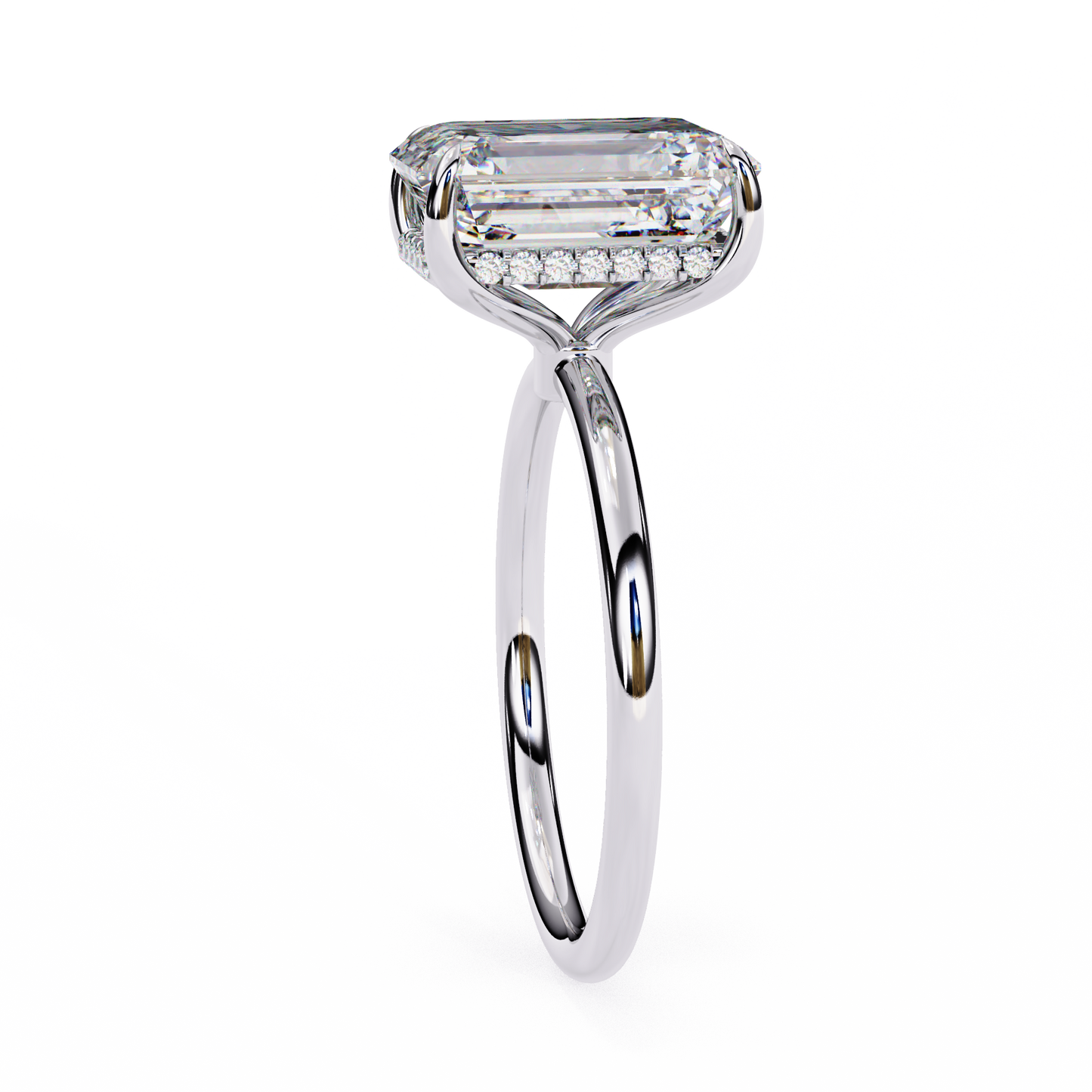 2.00  CT Radiant Cut Diamond Wedding Rings