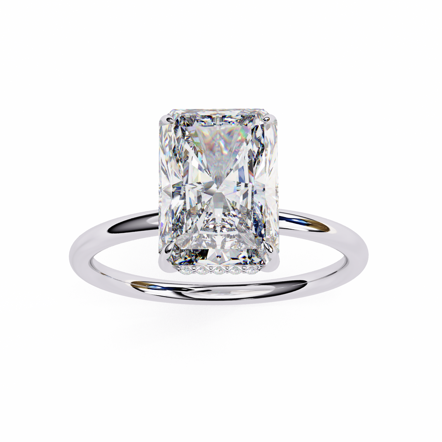 2.00  CT Radiant Cut Diamond Wedding Rings - Ulight Jewels