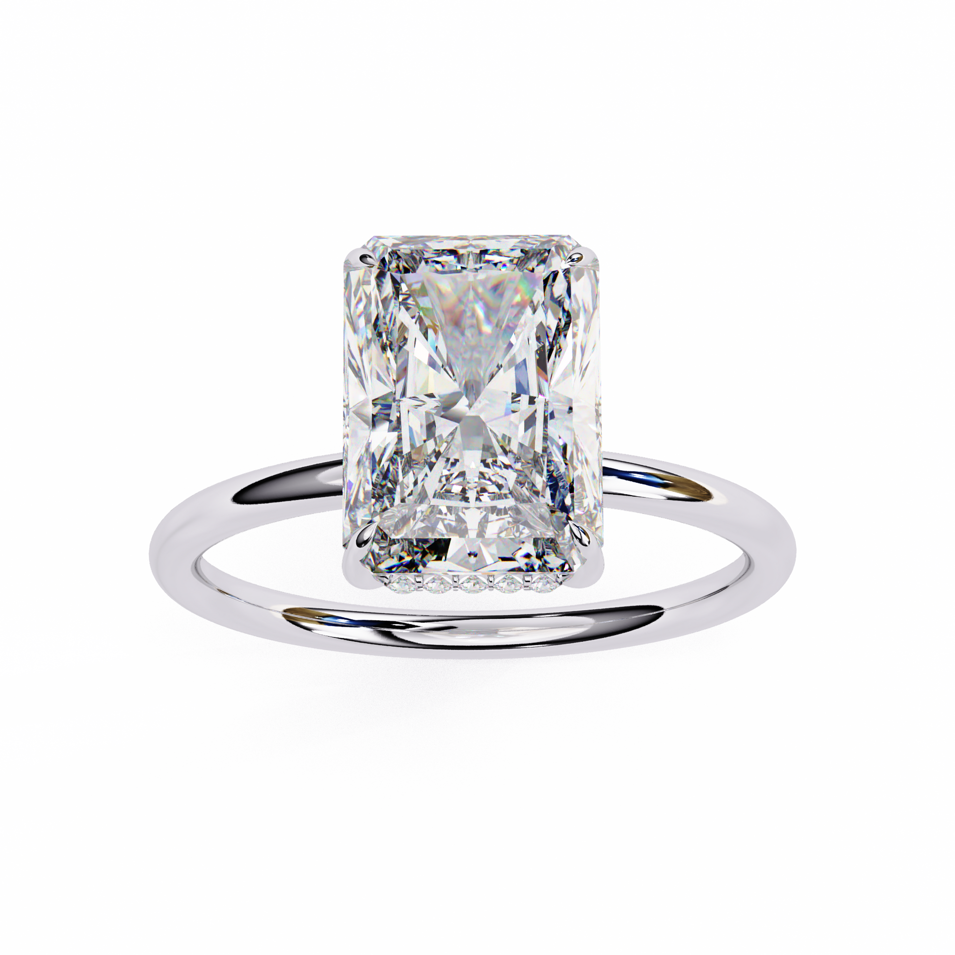 2.00  CT Radiant Cut Diamond Wedding Rings - Ulight Jewels