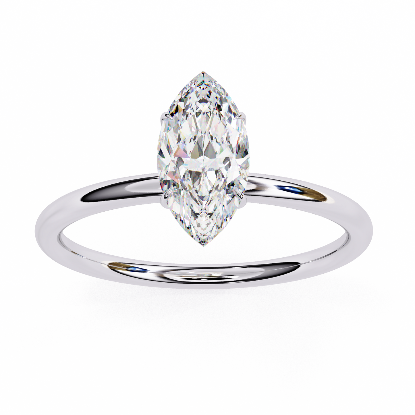 1.00 CT Marquise Cut Diamond Wedding Rings - Ulight Jewels